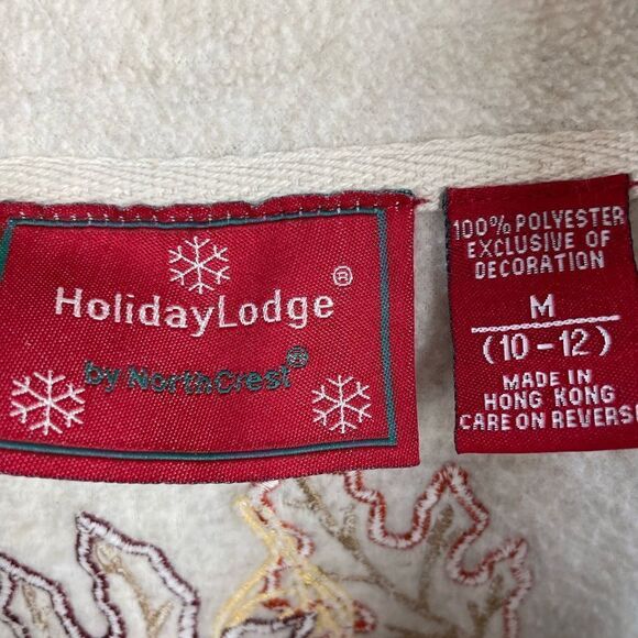 Holiday Lodge Full Zip Autumn Fleece Jacket Size M EUC - Picture 8 of 8